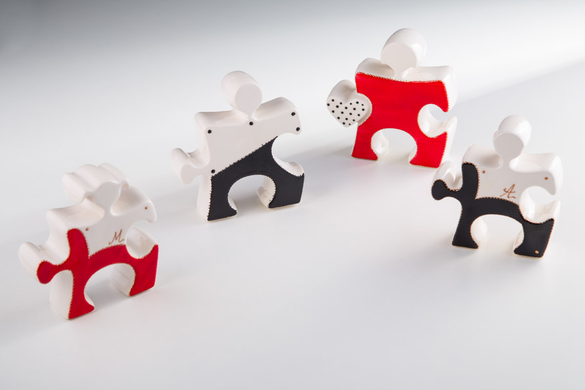 Sharon Italia - Il Puzzle - Porcellana Decorata a Mano
