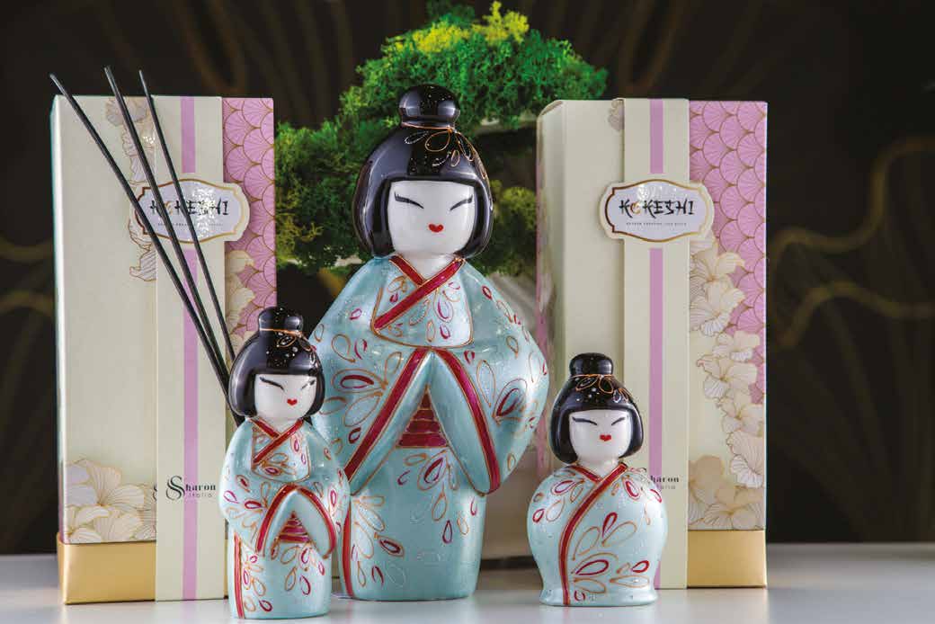 Porta incenso in porcellana giapponese - NAMI